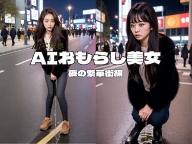 [ギャルぬき！]AIおもらし美女〜夜の繁華街編〜