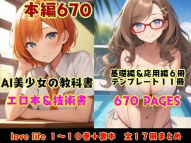 [ギャルぬき！]ラブライフ全17巻「あだるとひろいんず」＋「すたーとだっしゅ！」AI美少女生成の抜ける教科書【総集編】